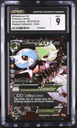 CGC 9 M Gardevoir EX Generations RC31/RC32 Radiant Collection Holo Pokemon Card - Image 1