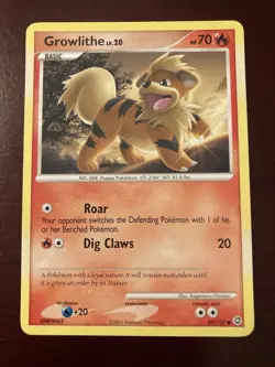 Growlithe 89/132 Secret Wonders Common Non-Holo 2007 Pokemon TCG Card - Image 1