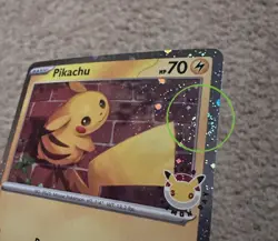 TRIPLE SWIRL - Pikachu 051/162 Pokemon Day 2026 Stamped Pokemon Card Fart SwirlU - Image 4