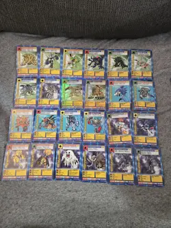 Digimon Digi-Battle TCG Starter Deck Complete 62-Card 1st ST Set Bandai 1999 - Image 3