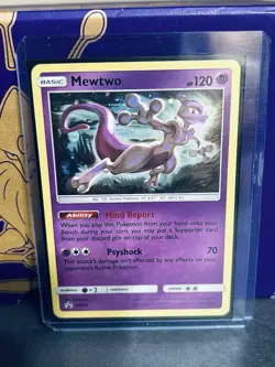 Mewtwo SM214 Black Star Promo Holo Pokemon Card NM - Image 1