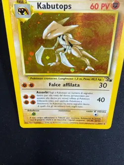 Pokemon Kabutops 9/62 Fossil Rara Holo Unlimited Wizard ITA Carte Vintage - Image 5