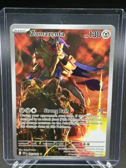Pokemon TCG Destined Rivals Zamazenta 201/182 Illustration Rare NM/LP - Image 1