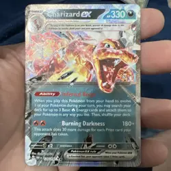 TCG Pokemon Karte Charizard ex OBF 125/197 Eng Double Rare NM+ - Image 1