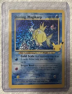 Shining Magikarp 66/64 Celebrations: Classic Collection Holo Pokemon TCG 66/64 - Image 1
