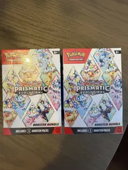 2x Pokemon Scarlet & Violet-Prismatic Evolutions Booster Bundle (6 Packs) Sealed - Image 1