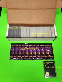 Pokemon Bulk Lot 1000! 100 Holo C/UC 100 R Holo 100 Non R +10 V/EX +1 IR +More! - Image 2