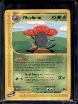 Vileplume 69/165 Expedition (Pokemon) Non Holo Rare - LP - Image 1
