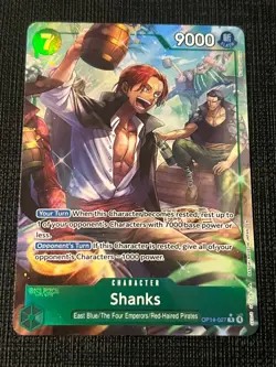 One Piece CCG Shanks OP14-027 Alt Art R The Azure Sea's Seven English - Image 1