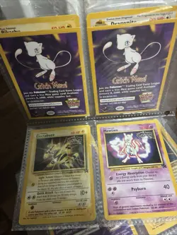 Pokemon Cards Sealed Pikachu & Dragonite, 1 Unsealed Electabuzz & Mewtwo. - Image 1