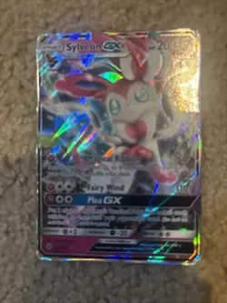 Pokemon Sylveon GX TCG Guardians Rising Holo Ultra Rare Card 92/145 HP - Image 1