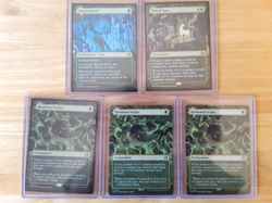 mtg 3 borderless hardened scales cards 1 primal vigor 1 utopia sprawl see pic - Image 1