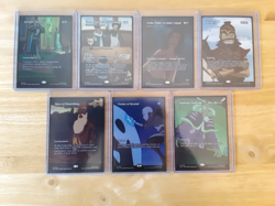 mtg 1 bribery and 6 other borderless cards n/m never played see picture - Image 1