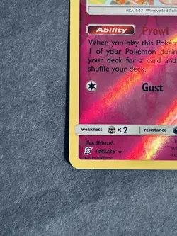 Whimsicott 144/236 Sm-Unified Minds Reverse Holo Pokemon Card NM - Image 5