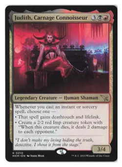 Judith, Carnage Connoisseur R Murders at Karlov Manor 210 NM - Image 1