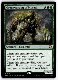 Greenwarden of Murasa NM ECC Commander: Lorwyn Eclipsed MTG - Image 1