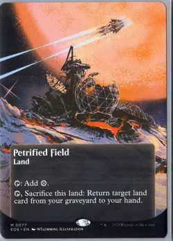 Petrified Field (0077) (Borderless) M Edge of Eternities: Stellar Sights 77 NM - Image 1