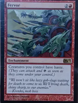 Fervor Core Set 2013 M13 MTG 129/249 slightly Condition - Image 2