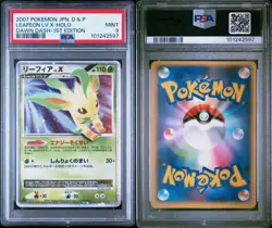 POKEMON LEAFEON LV.X DP4 DAWN DASH 1ST EDITION JAPANESE PSA 9 MINT - Image 3