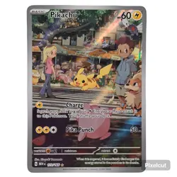 Pikachu 173/165 Illustration Rare Pokemon 151 Scarlet Violet NM Full Art - Image 1