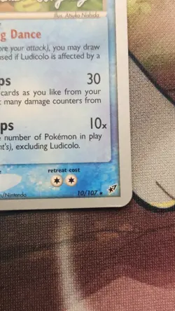 Ludicolo 10/107 Holo EX Deoxys 2005 Michael Gonzalez Signed – NM LP Pokemon TCG - Image 3