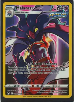 Malamar TG06/TG30 Holo Silver Tempest Trainer Gallery Pokemon Holo NM - Image 1