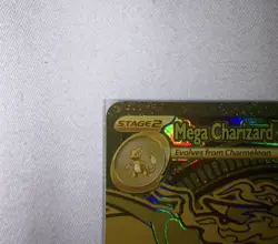 Gold Mega Charizard X EX 130/94. (Hyper Rare) PhantasmalFlames English Pokemon - Image 5