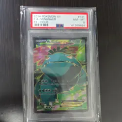 Pokemon XY #141/146 Full Art Venusaur EX – PSA 8 Near Mint-Mint (2014) Old Cert - Image 1