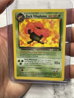 Pokemon TCG Dark Vileplume 30/82 Non Holo Rare Team Rocket Unlimited Vintage NM - Image 1