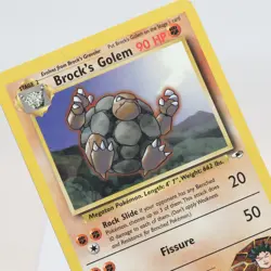 Pokemon TCG - Brock's Golem 20/132 Gym Heroes Rare WOTC - MPIndent - Image 1