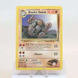 Pokemon TCG - Brock's Golem 20/132 Gym Heroes Rare WOTC - MPIndent - Image 2