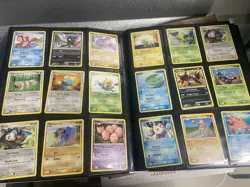 Pokemon TCG Binder Card Collection Lot Vintage English C/UC LP-DMG Lot 1E - Image 4