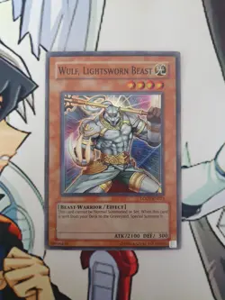 Wulf, Lightsworn Beast LODT-EN023 Super Rare Unlimited Edition MP Condition - Image 1