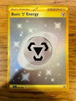 N-MINT! Basic Metal Energy (099/064) Shrouded Fable Gold Ultra Rare Pokemon Card - Image 1
