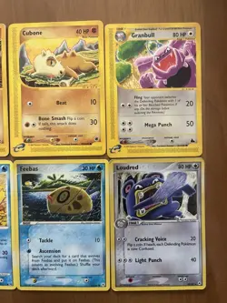 Lotto 6 Pokemon Card Komiya Eng Cubone Hitmontop Granbull Psyduck Loudred Holo - Image 3