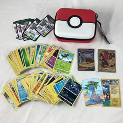 165 Pokemon Cards with Zip Case Gold Rare Charizard + Others 2020 (K5) CP#8706 - Image 1
