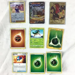 165 Pokemon Cards with Zip Case Gold Rare Charizard + Others 2020 (K5) CP#8706 - Image 3