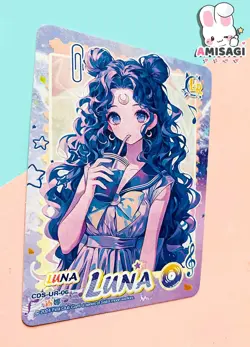 Sailor Moon Trading Card Game Luna Karte Anime Manga Kawaii Fan Made CDS-UR-06 - Image 2