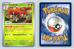 Sawsbuck #17/162 Scarlet & Violet Temporal Forces 2024 Pokemon Uncommon TCG Card - Image 1