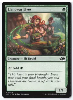 Llanowar Elves C Foundations Jumpstart 149 NM - Image 1