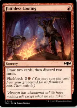 Faithless Looting C Commander: Tarkir: Dragonstorm 213 NM - Image 1