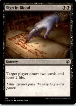 Sign in Blood C Starter Commander Decks 107 NM - Image 1