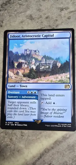 Jidoor, Aristocratic Capital Final Fantasy Regular Land Town Rare MTG NM - Image 1
