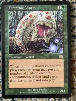 MTG Tempting Wurm Onslaught Regular Card - Image 1