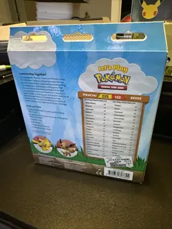Let's Play Pokemon Pikachu and Eevee Collectible Box W/ 2 Decks - New Sealed 820650807824 - Image 2