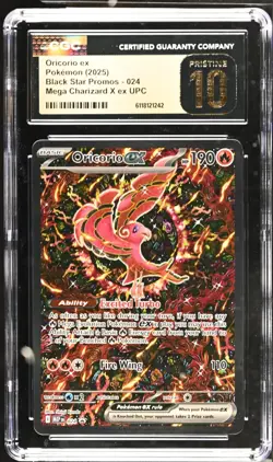 CGC Pristine 10 Oricorio EX #024 Black Star Promo EN Pokemon Phantasmal Flames - Image 1