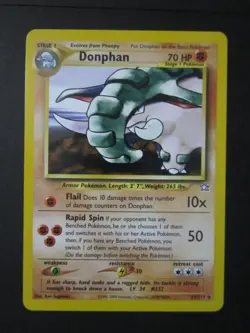 DONPHAN POKEMON CARD 21/111 NEO GENESIS NON HOLO RARE NEVER PLAYED NM- - Image 1