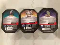 Pokemon TCG Walgreens Excl. Triple Whammy Tin Set Collector Tins Set of 3 Sealed - Image 2