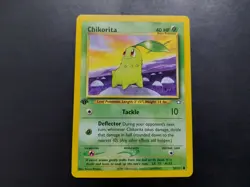 Pokemon - Chikorita 53/111 Common 1st Edition Neo Genesis - Image 1