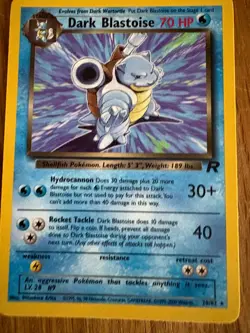 Vintage Pokemon Cards Team Rocket Card DARK BLASTOISE 20/82 - Image 1